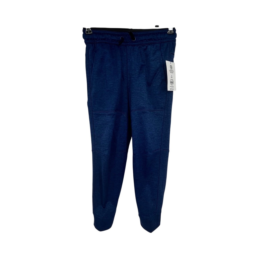 Athletic Works Jogger Pants‎ Boys Small 6-7 Blue Heather Tech Fleece DriWorks